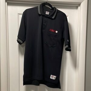 Cliff Keen CBUAO Umpire Black Polo Shirt size M
